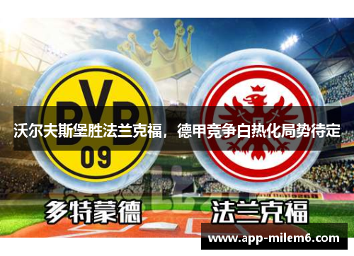 沃尔夫斯堡胜法兰克福，德甲竞争白热化局势待定